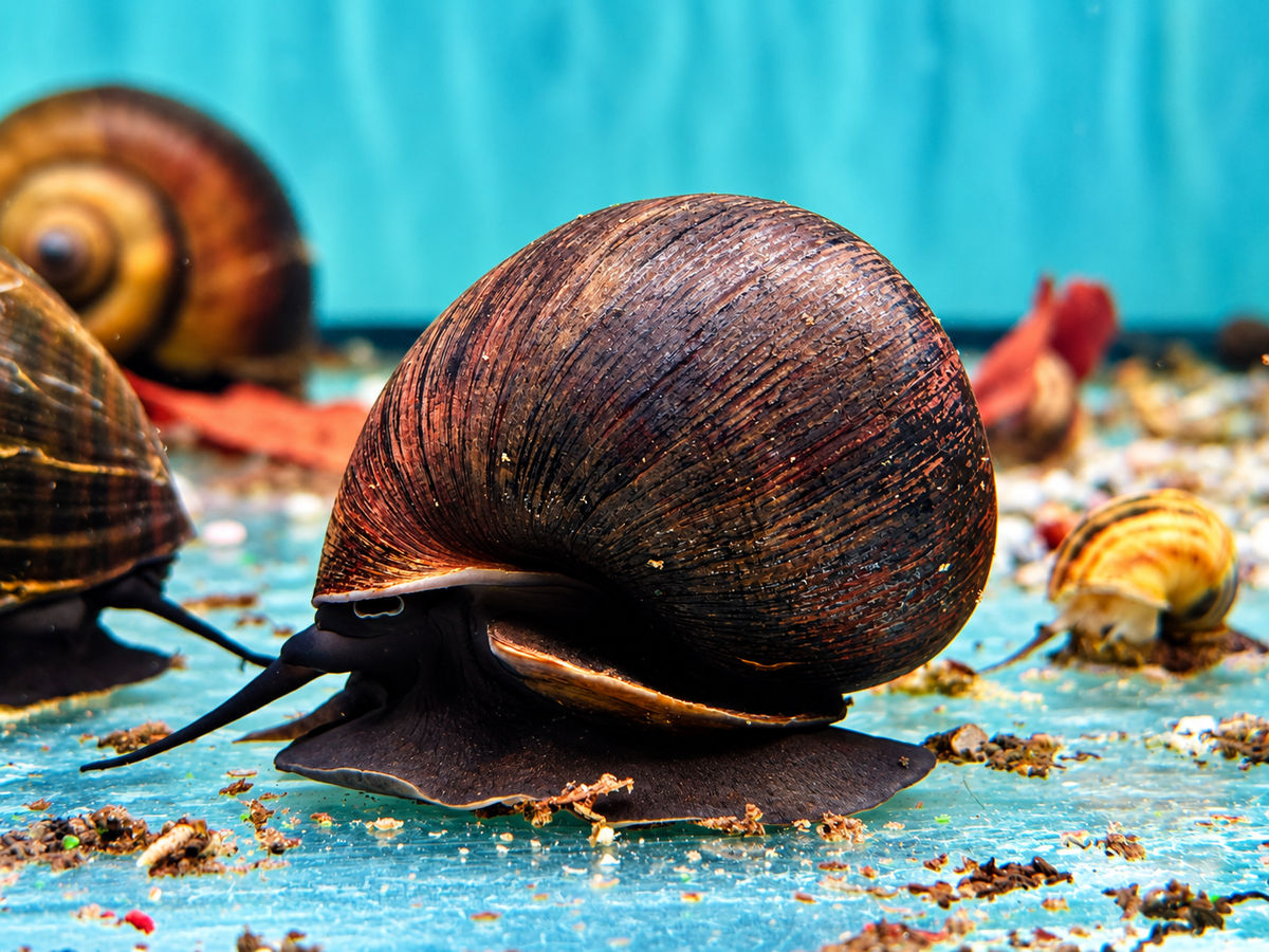 Asiatische Apfelschnecke Pila ampullacea