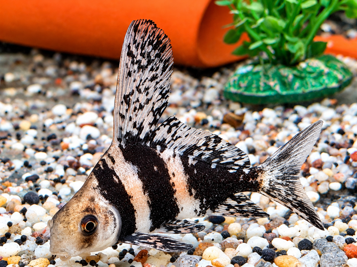 Fledermausfisch I Wimpelkarpfen Myxocyprinus asiaticus ca. 8-10 cm