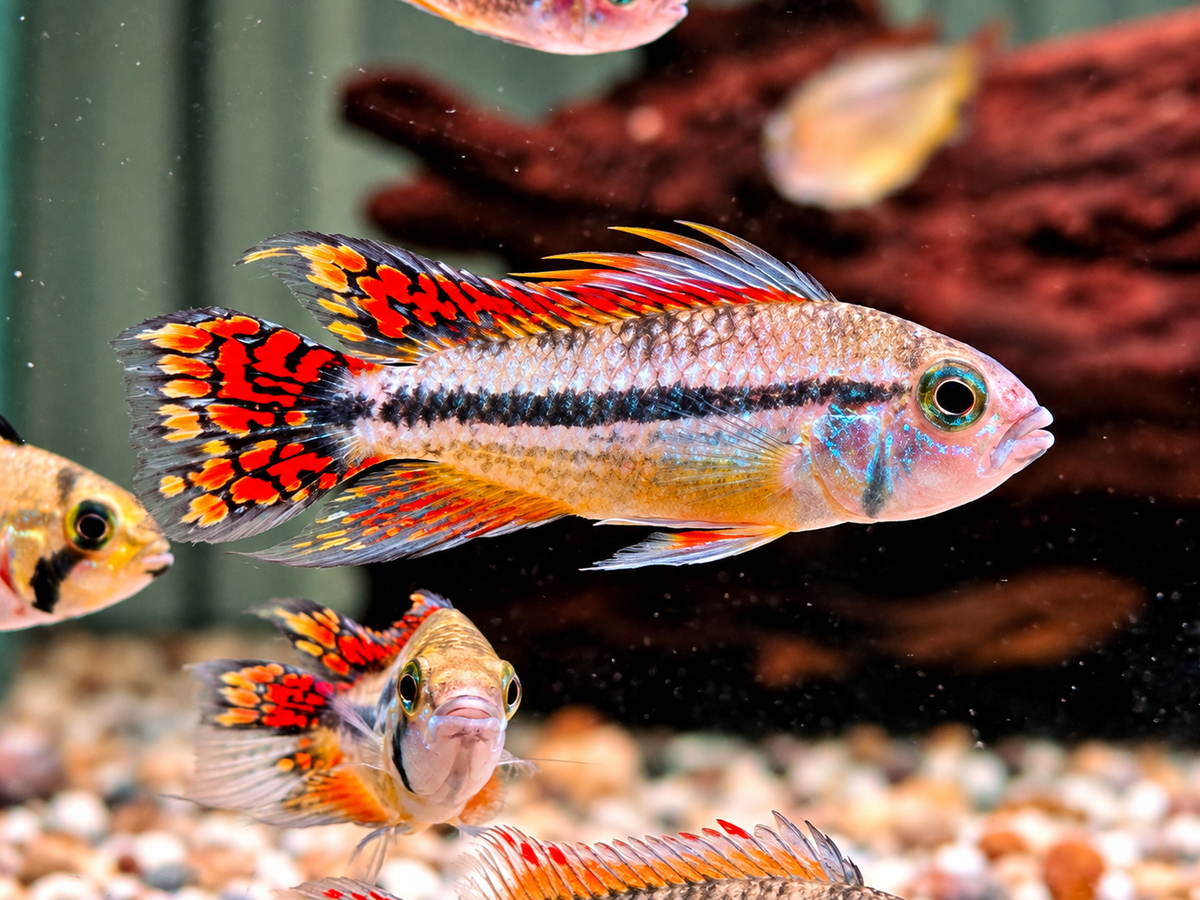 Kakadu Zwergbuntbarsch Apistogramma cacatuoides Doppelrot
