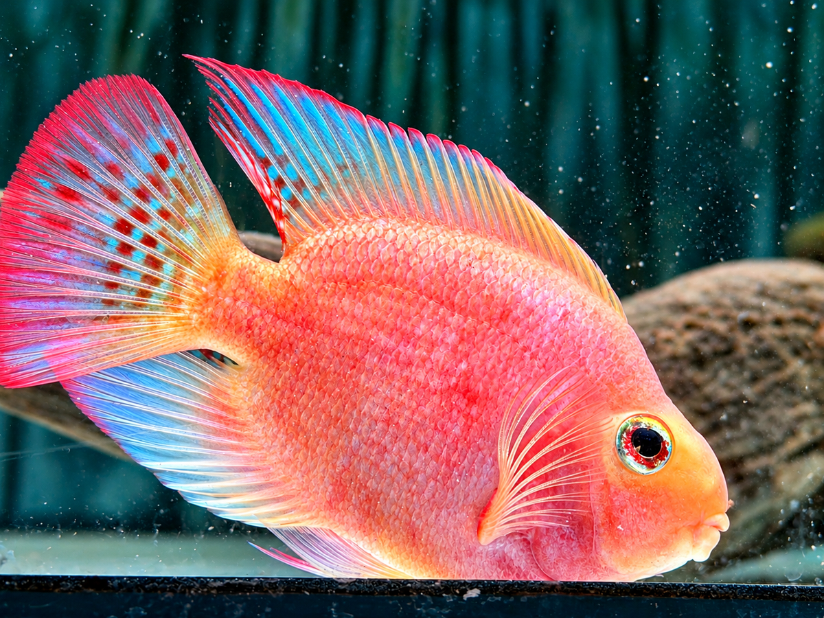 Papageienbuntbarsch Parrot rot Cichlasoma spec. Amphilophus 8-10 cm