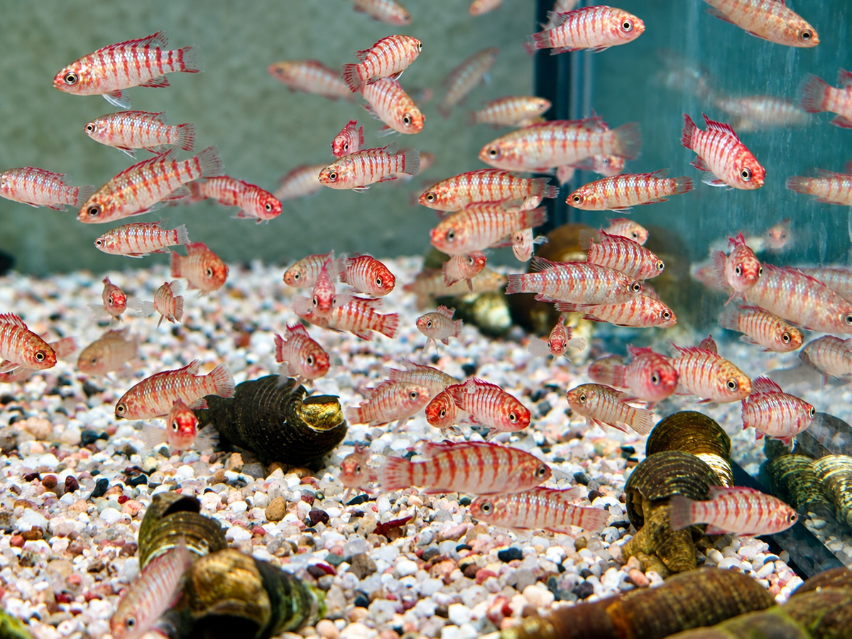 Scharlachroter Zwergblaubarsch Dario dario – Scarlet Badis