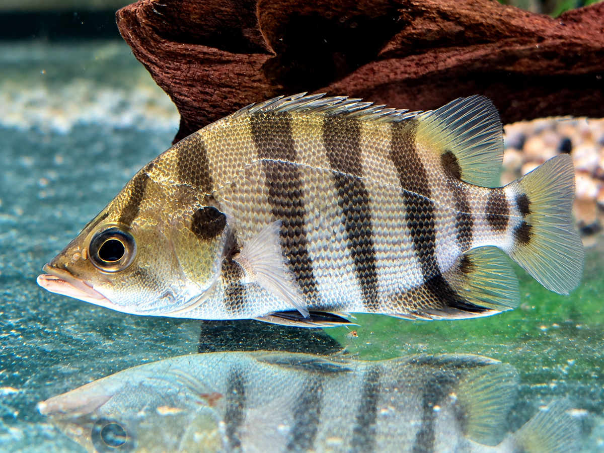 Tigerbarsch Datnioides polota quadrifasciatus