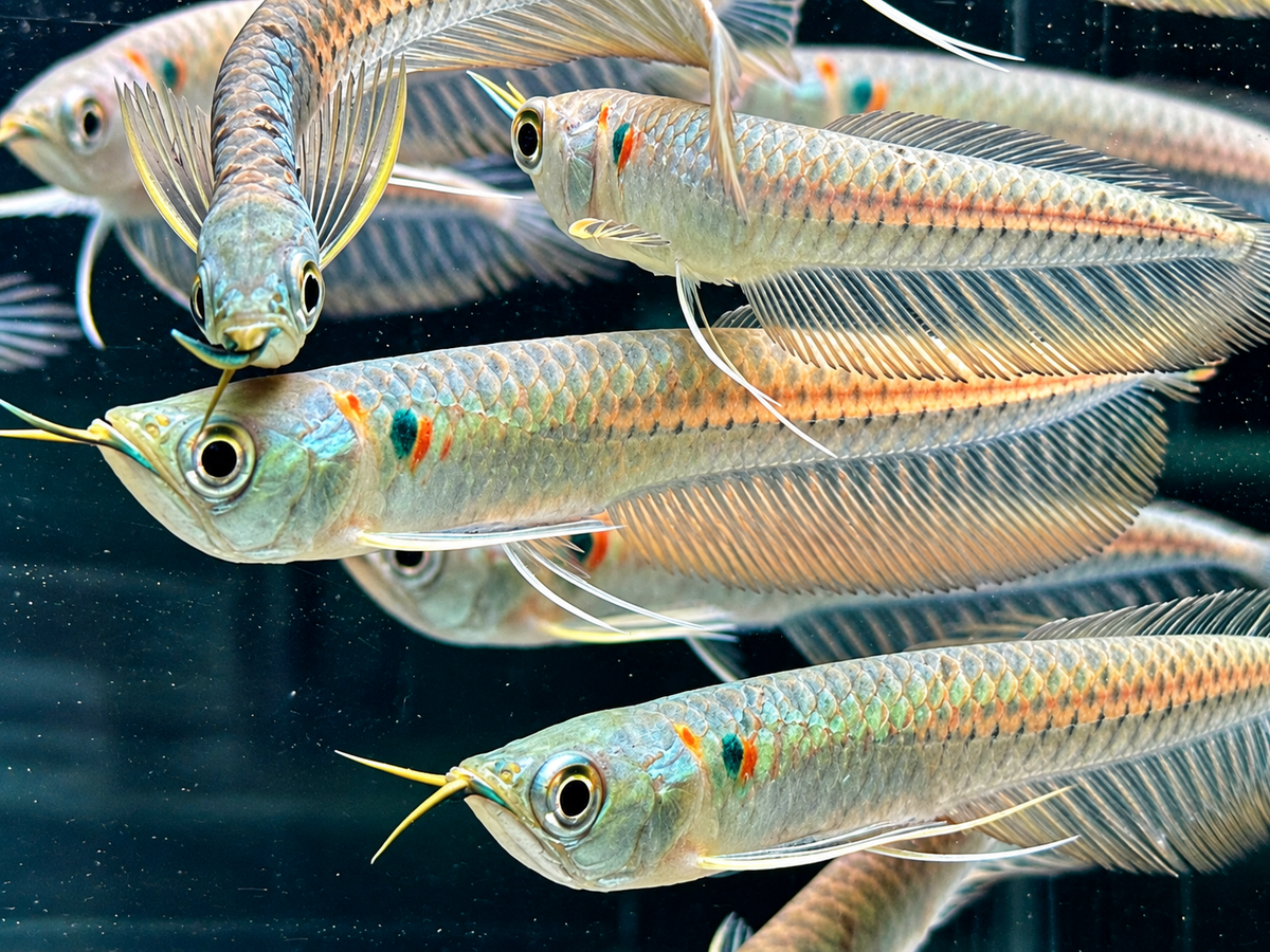 Arowana Silbergabelbart Osteoglossum bicirrhosum 14-16 cm
