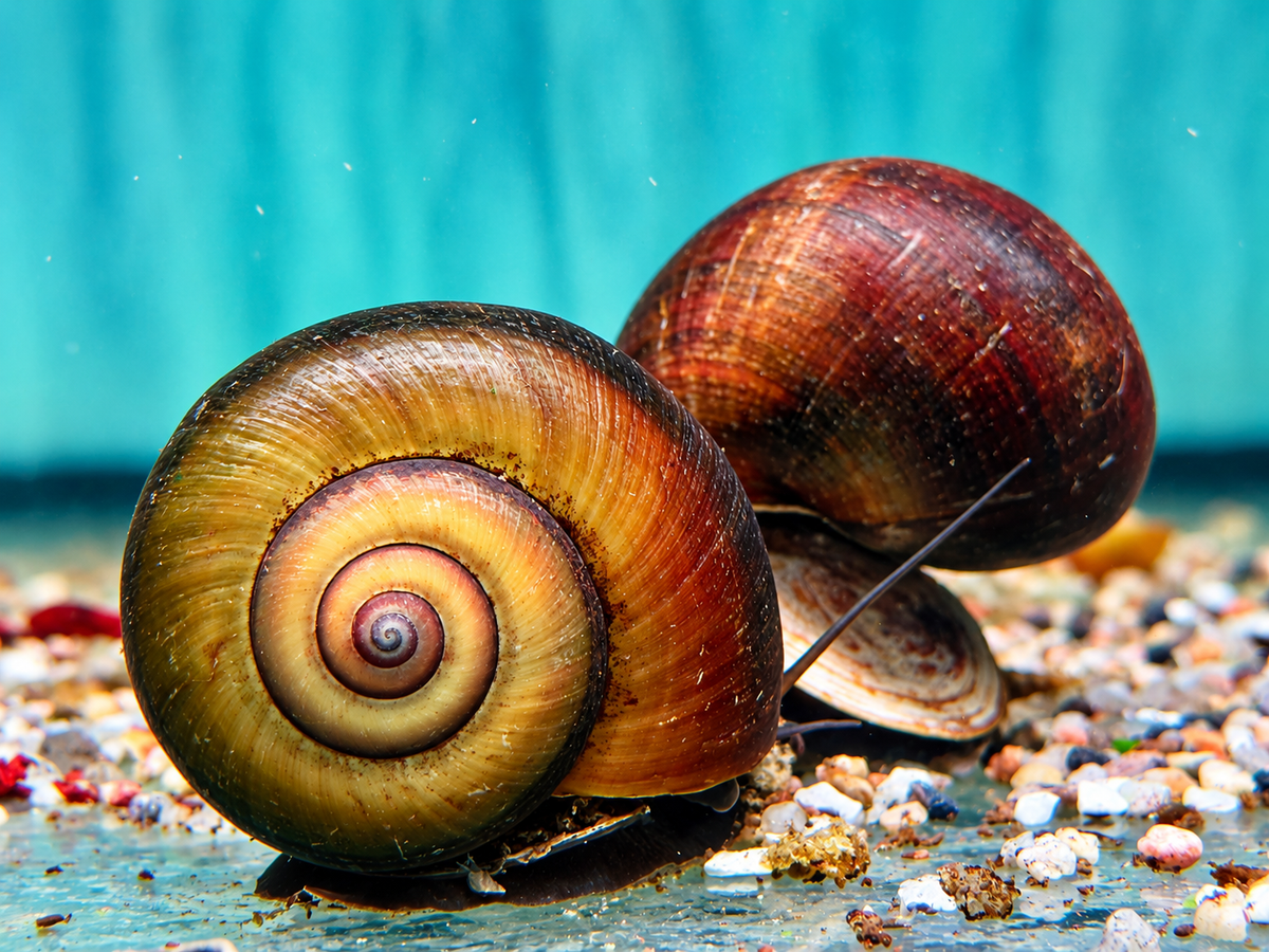 Asiatische Apfelschnecke Pila ampullacea