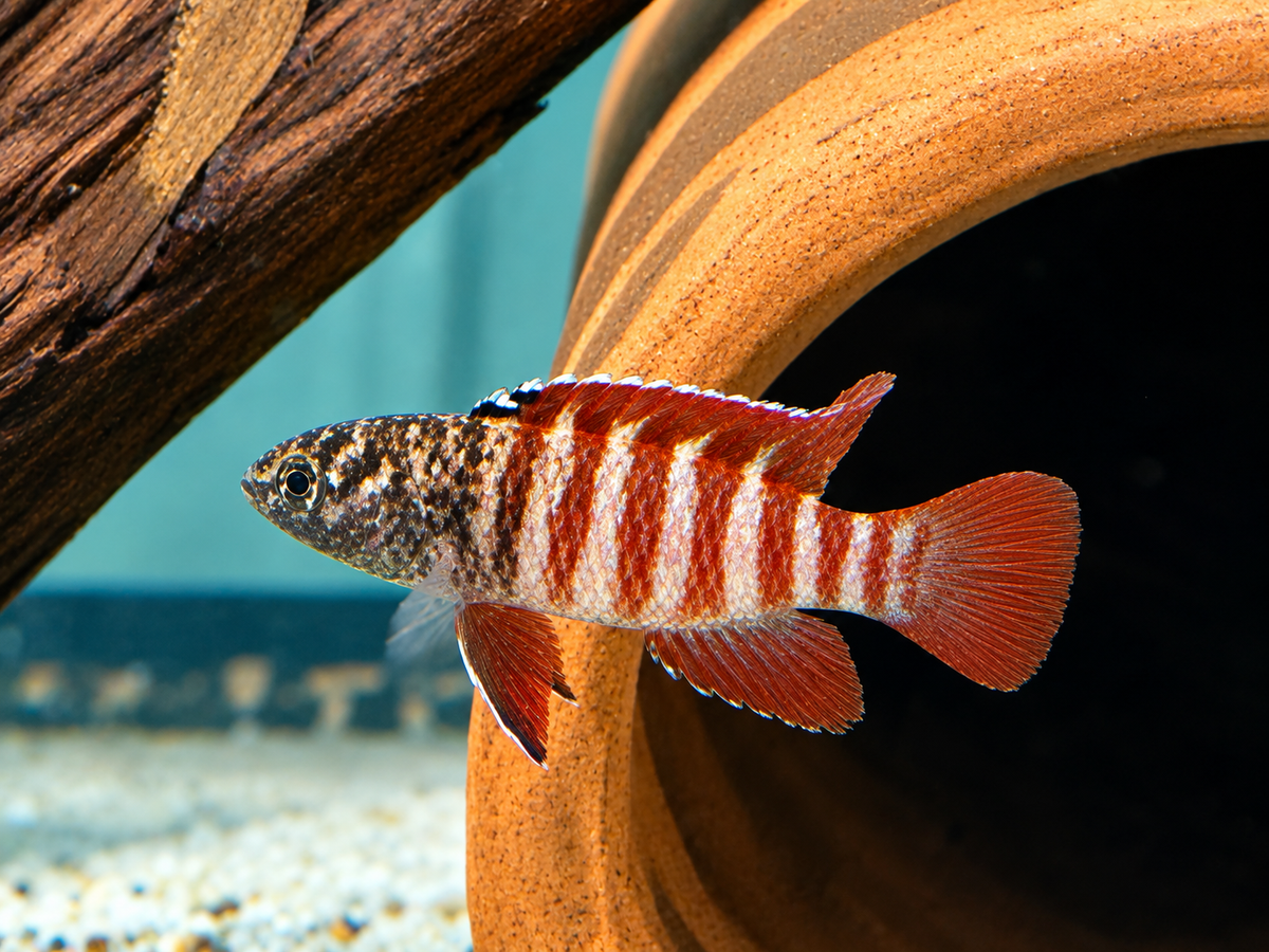 Black Tiger Zwergblaubarsch Dario tigris