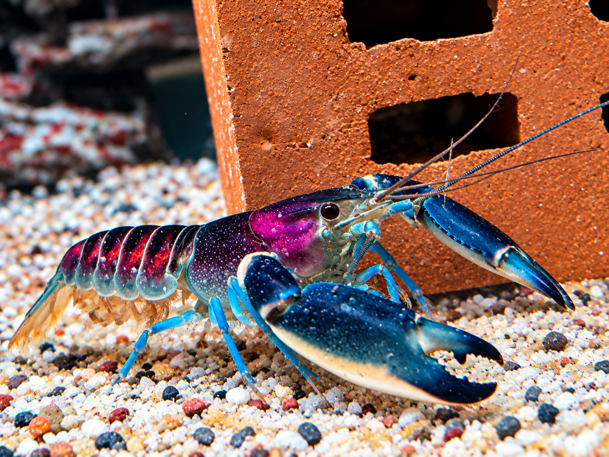 Blau Rosa Krebs Cherax pulcher