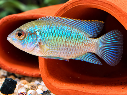 Blaupunktbuntbarsch Neonblau Aequidens Andinoacara pulcher
