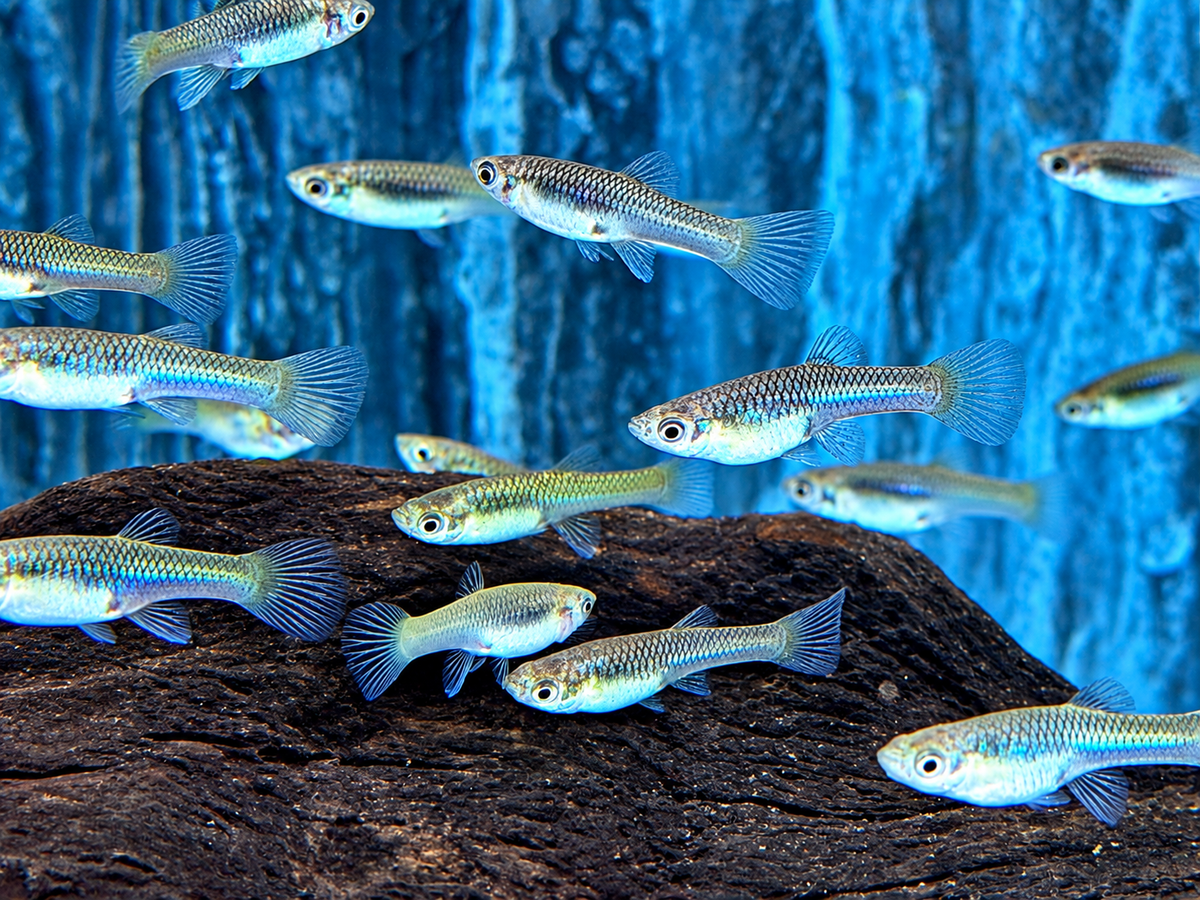 Endler Guppy Poecilia wingei Weibchen