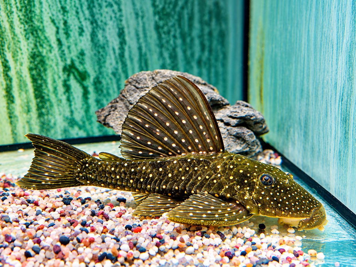 Goldener Segelflossenwels Phase 1 Hypostomus luteus 21-24 cm