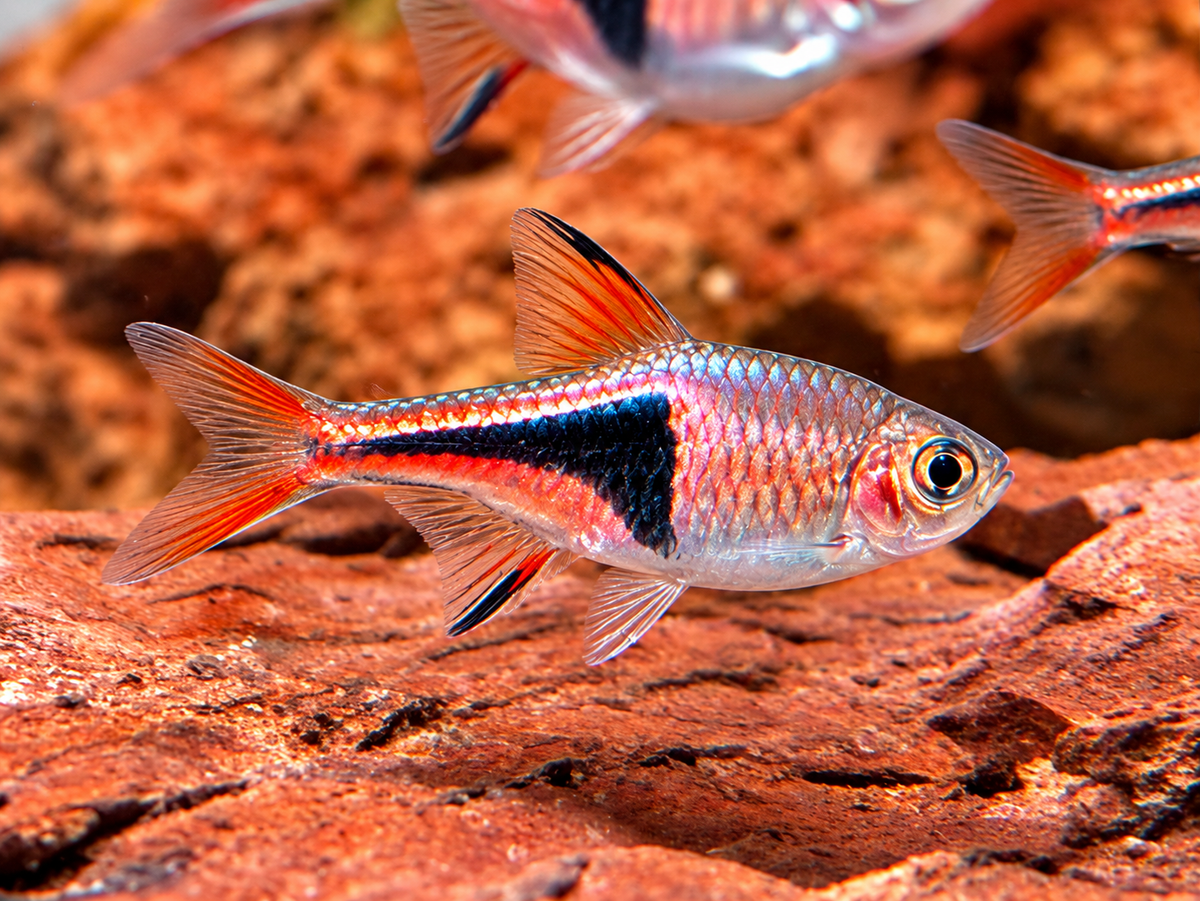 Keilfleckbärbling Trigonostigma heteromorpha