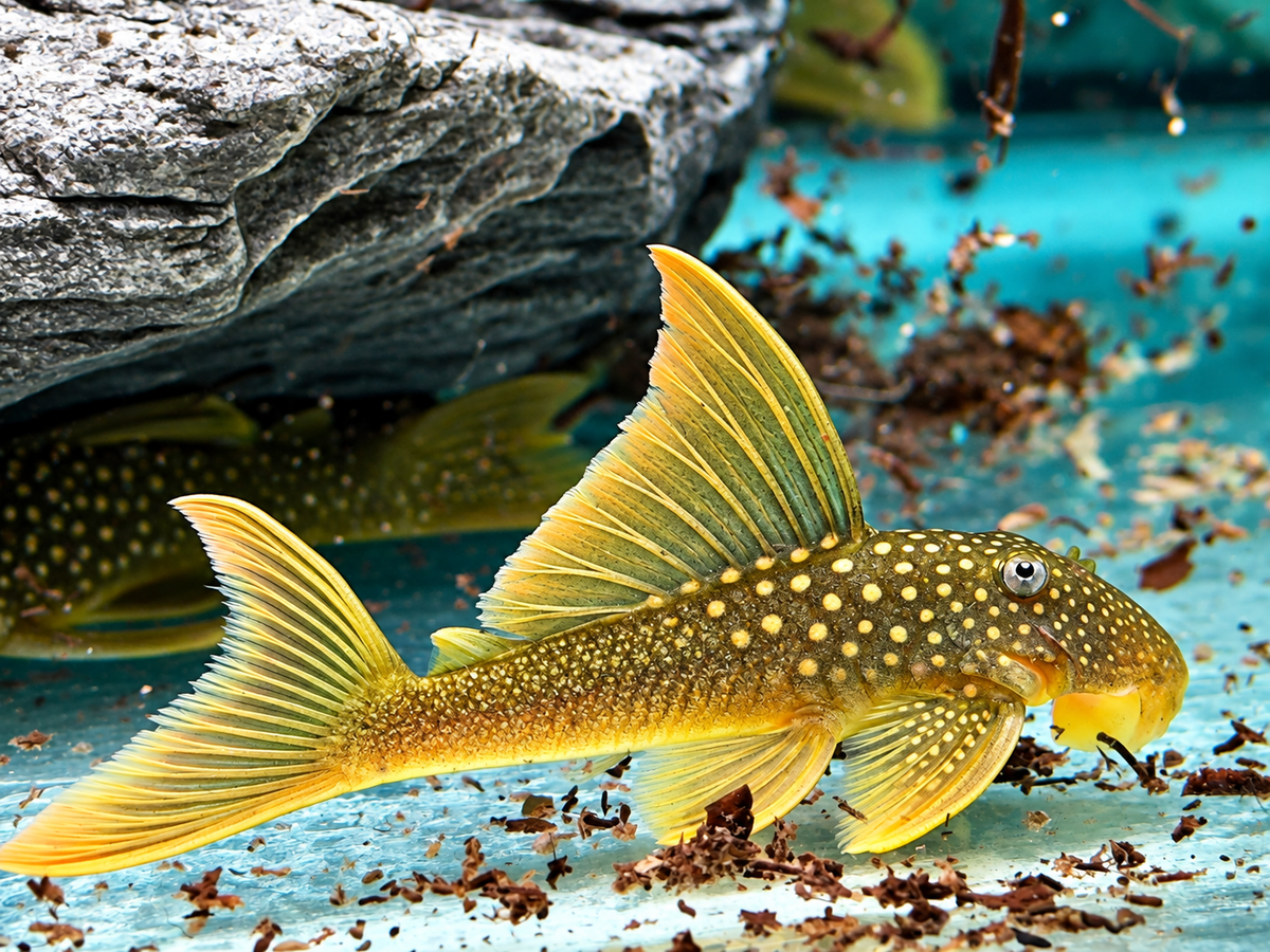 L200a Gelber Phantomwels High fin Baryancistrus demantoides 6-8cm