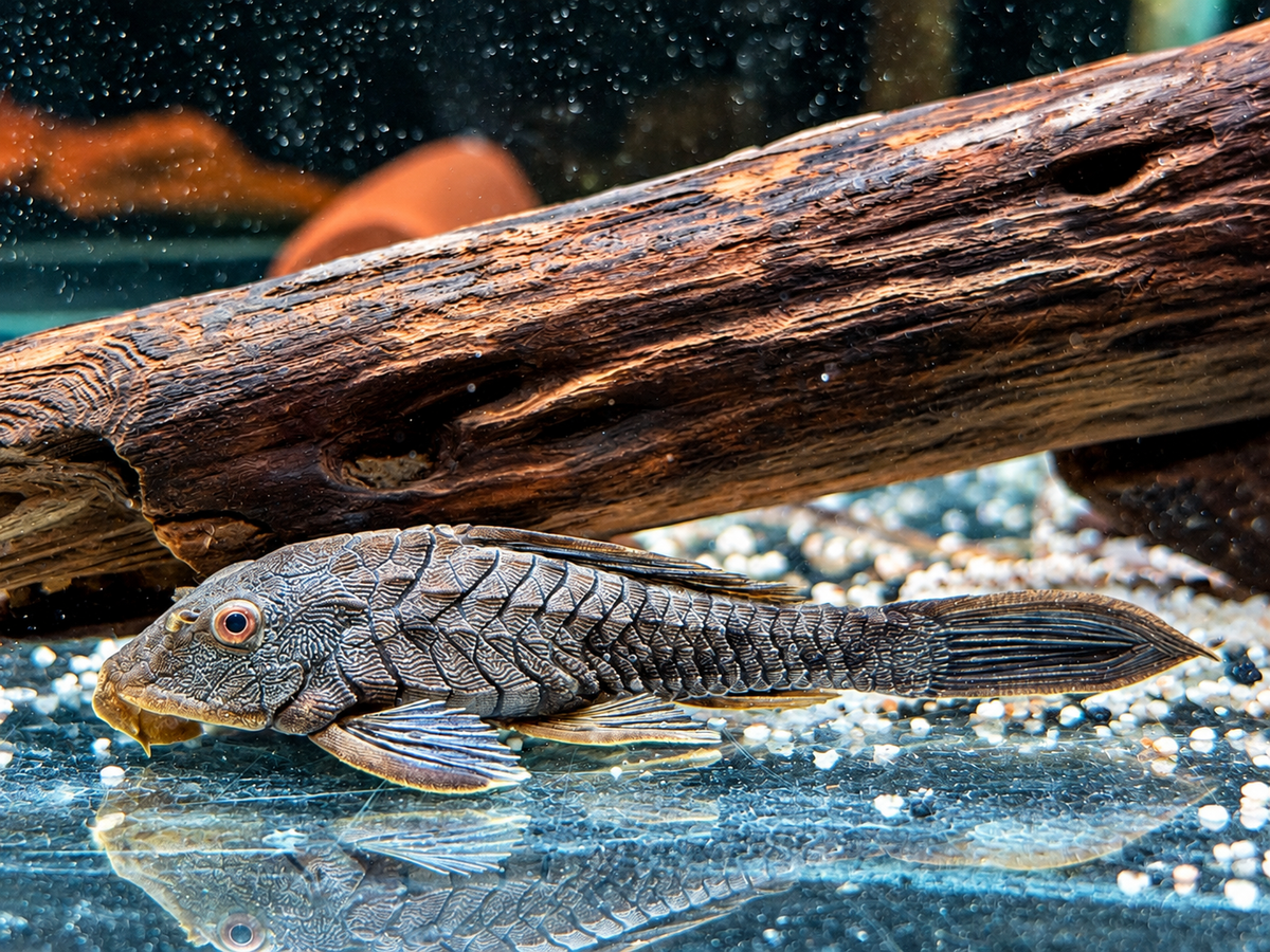 L95a Black Tannenzapfenwels Pseudorenilepis genibarbis ca. 12-15 cm