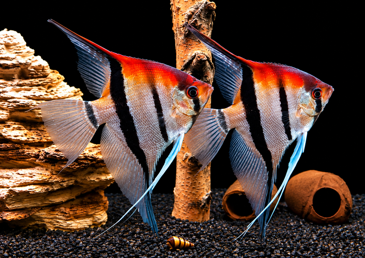 Manacapuru Rotrücken Skalar Pterophyllum scalare