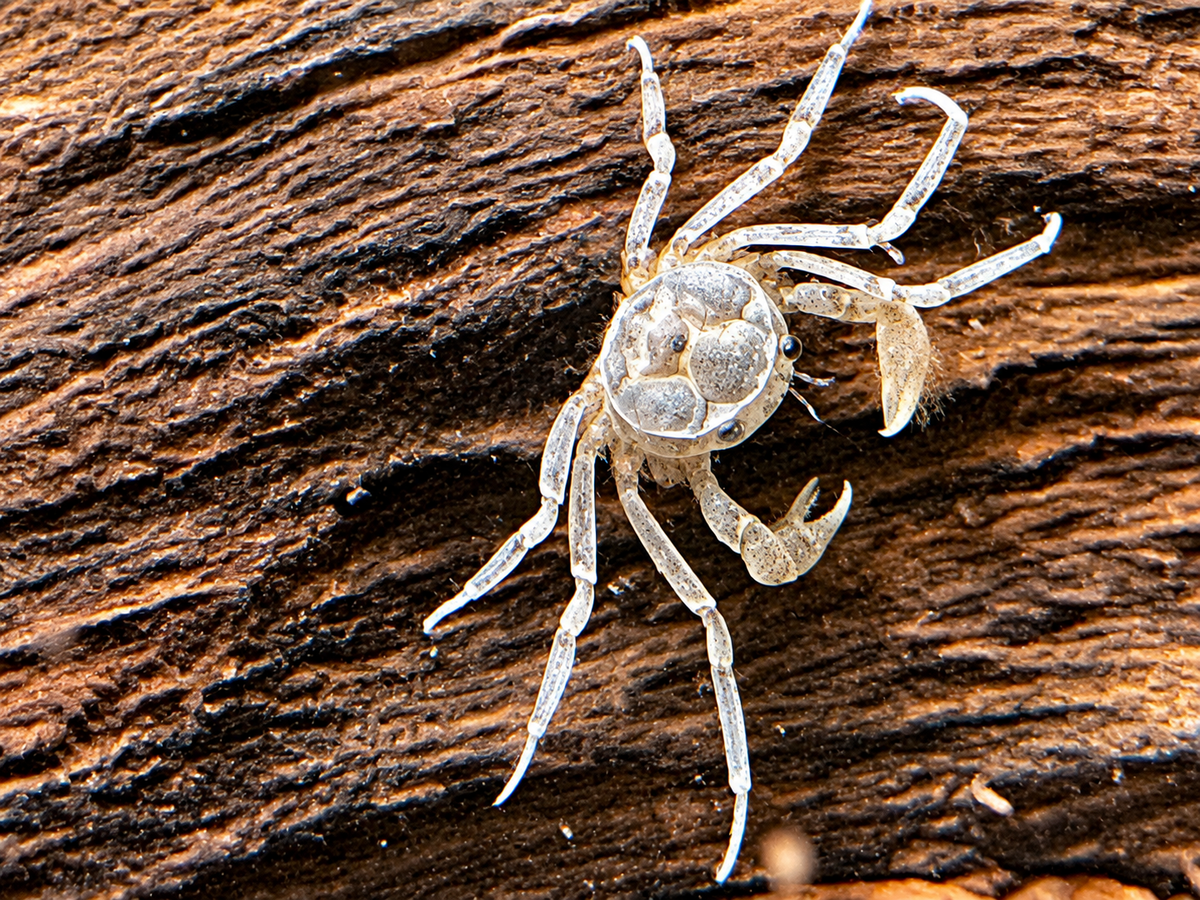 Microkrabbe Limnopilos naiyanetri