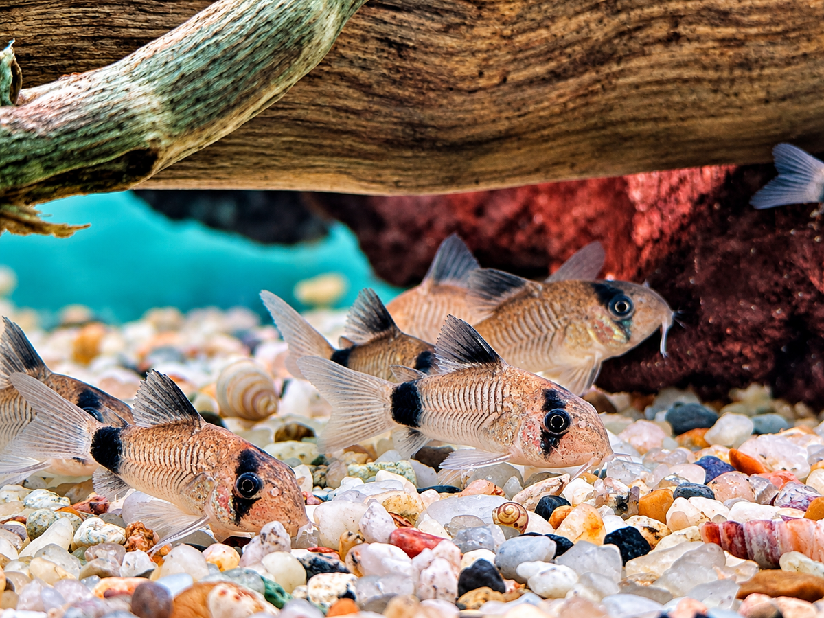 Panda Panzerwels Hoplisoma Corydoras panda Größe L