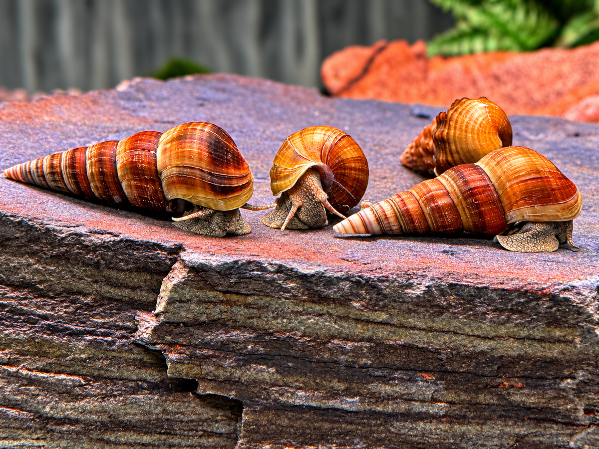 Riesen Herkules Turmdeckelschnecke Brotia herculea
