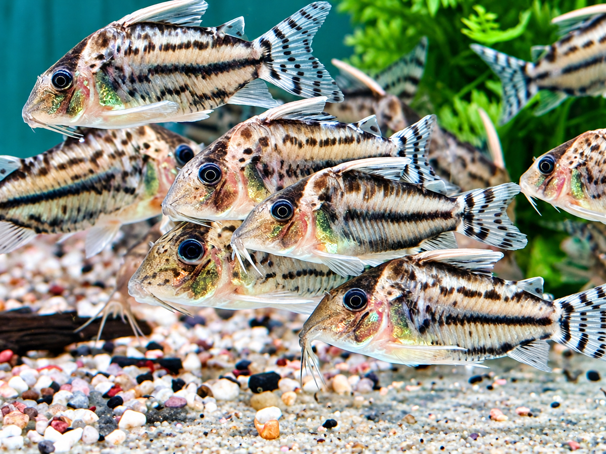Schöner Hochflossen Panzerwels Brochis l Corydoras pulcher XL