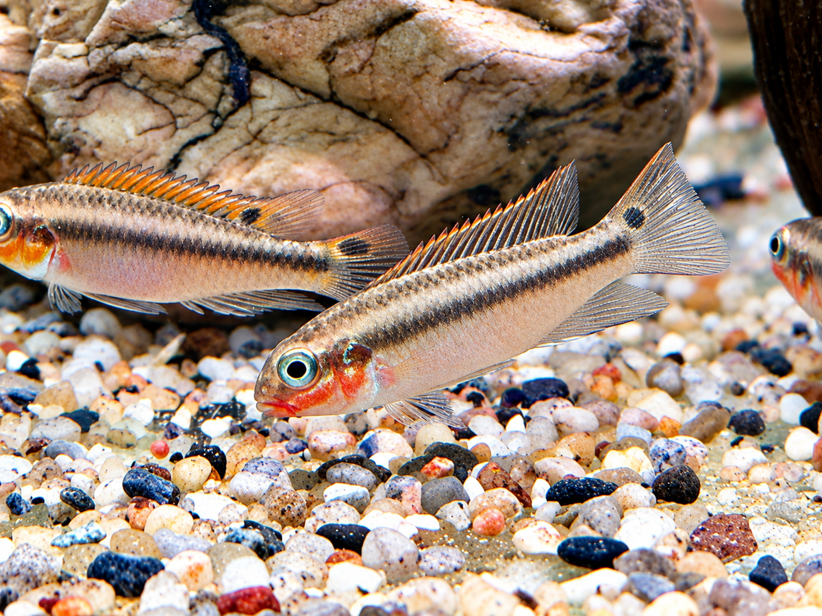 Smaragdprachtbarsch Pelvicachromis taeniatus Nigeria red